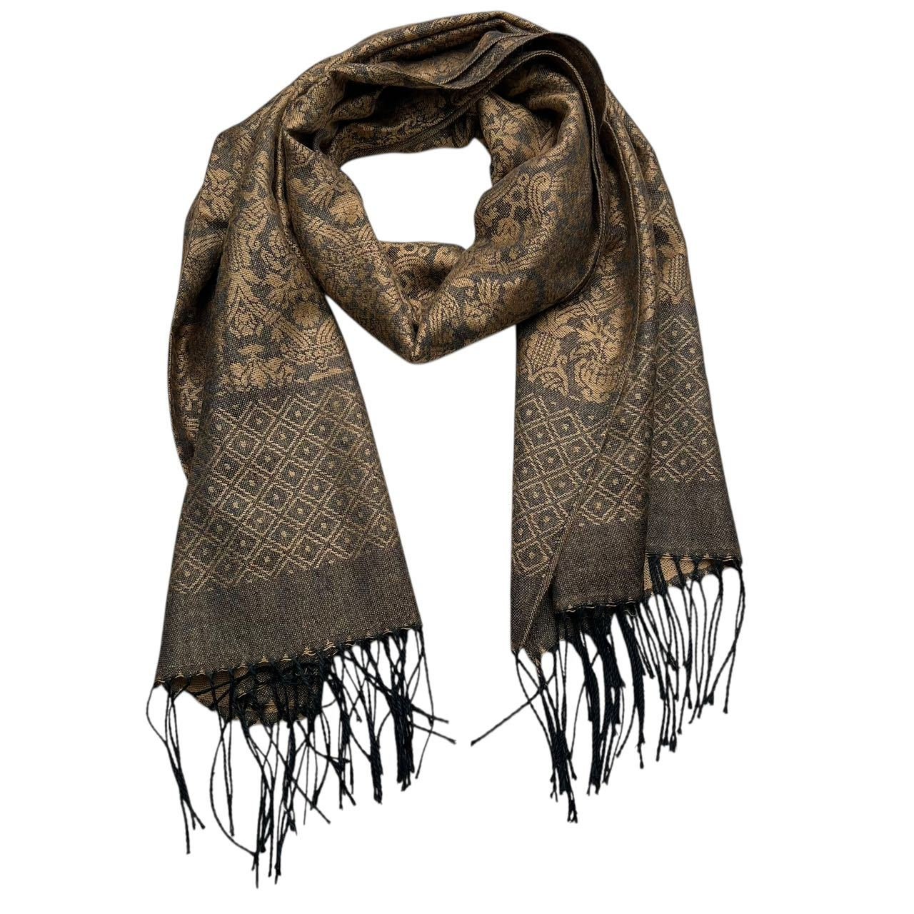 Ashford Scarf — Camel Tweed Texture - Image 4